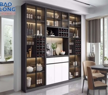 Tủ rượu góc tường – tối ưu không gian, nâng tầm phong cách