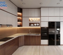 Tủ bếp gỗ công nghiệp – lựa chọn tối ưu cho không gian bếp hiện đại