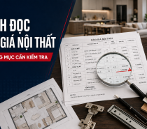 Cách đọc báo giá nội thất: 10 hạng mục cần kiểm tra để tránh phát sinh