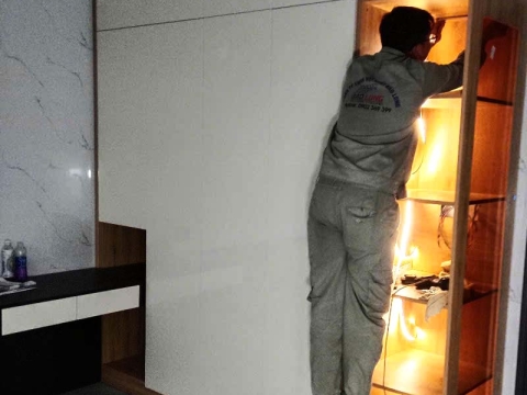 Thi công nội thất gỗ công nghiêp nhà Chị Mai Tây Ninh