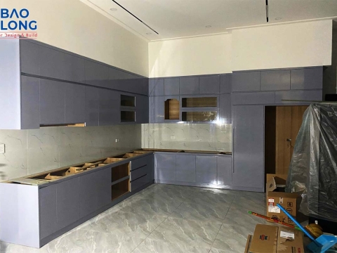 Thi công nội thất gỗ công nghiêp nhà Chị Mai Tây Ninh