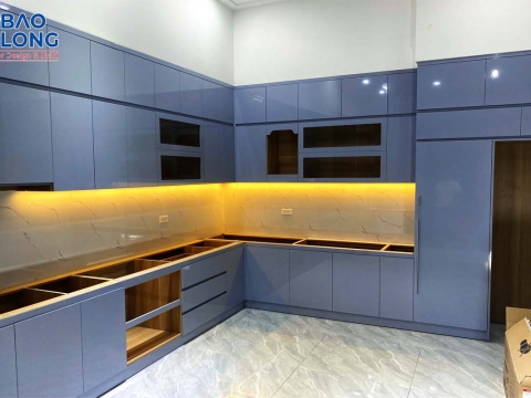 Thi công nội thất gỗ công nghiêp nhà Chị Mai Tây Ninh