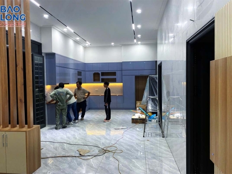 Thi công nội thất gỗ công nghiêp nhà Chị Mai Tây Ninh