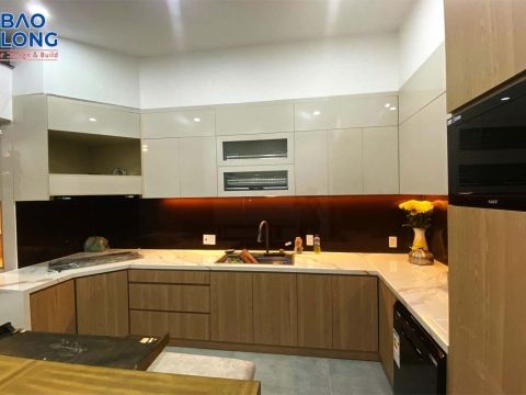 Thiết kế và thi công nội thất nhà phố hiện đại nhà Anh Sơn - Long Thành