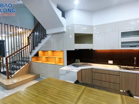 Thiết kế và thi công nội thất nhà phố hiện đại nhà Anh Sơn - Long Thành