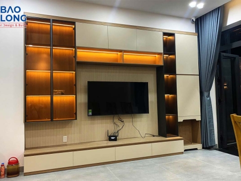 Thiết kế và thi công nội thất nhà phố hiện đại nhà Anh Sơn - Long Thành