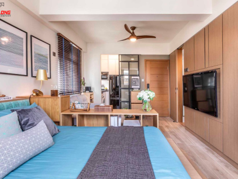 Thiết kế thi công nội thất căn hộ studio chị Bích - Tân Bình