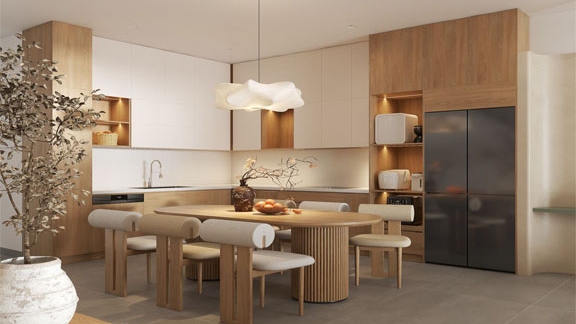 Giải Pháp Thiết Kế Phòng Bếp Nhỏ Nhưng Tiện Nghi 