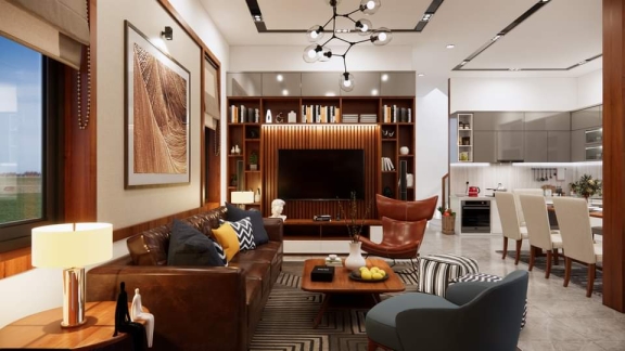 Thi Công Nội Thất Phòng Khách