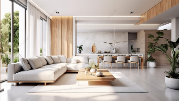 Thiết Kế Nội Thất Phòng Khách Biệt Thự Hòa Mình Vào Không Gian Tự Nhiên