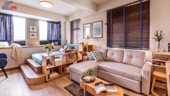 Thiết kế thi công nội thất căn hộ studio chị Bích - Tân Bình