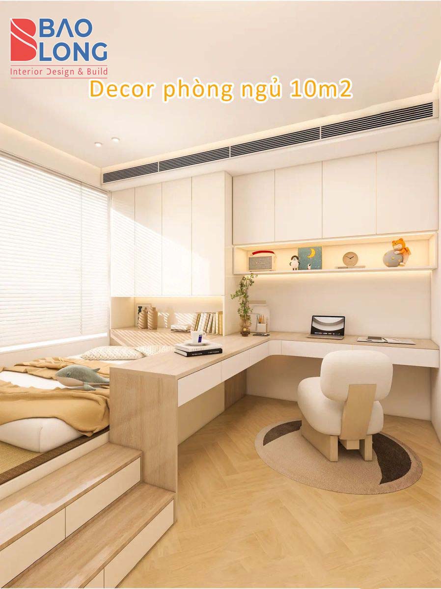 phòng ngủ gọn gàng với nội thất module
