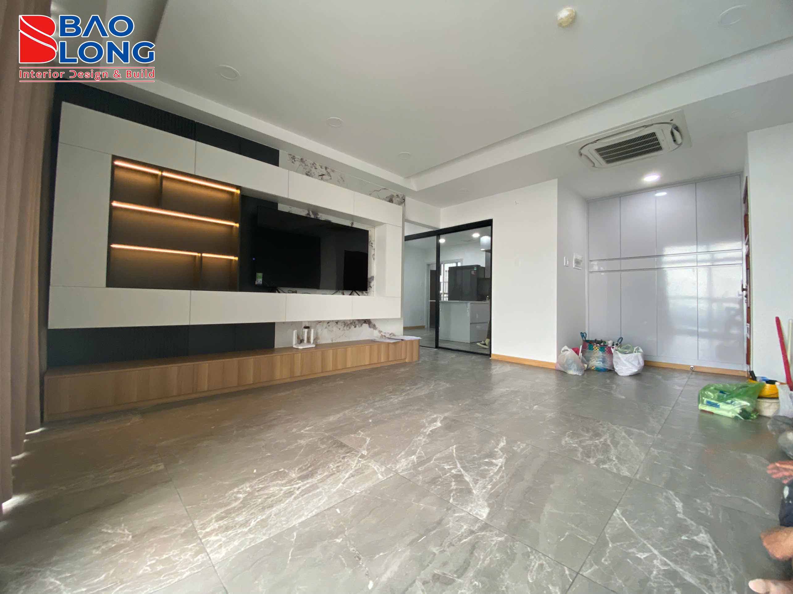 Gợi ý mẫu phòng khách theo xu hướng thiết kế phòng khách 2025 của Bảo Long Interior