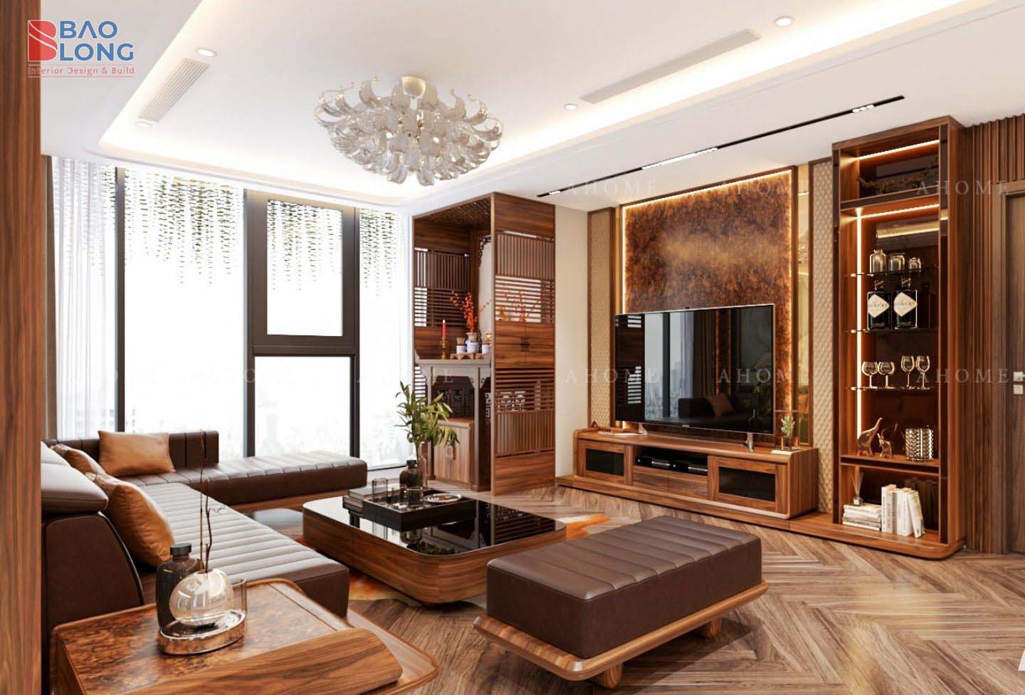 Hình bố trí phòng khách khoa học