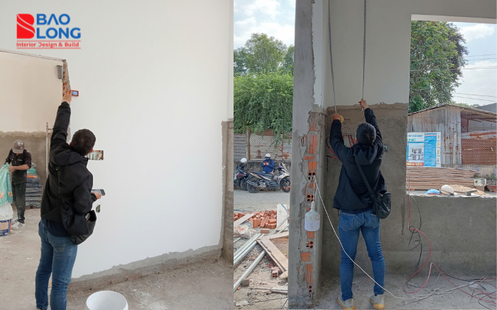 Khảo sát hiện trạng trước khi thi công nội thất tại Đồng Nai.