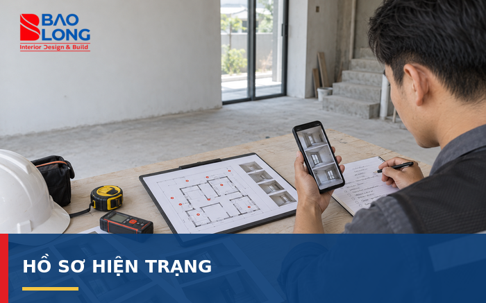 Ảnh bộ hồ sơ hiện trạng gồm sơ đồ, ảnh, video và bảng ghi chú.