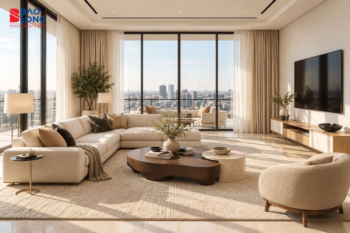 Thiết kế nội thất Penthouse phong cách hiện đại