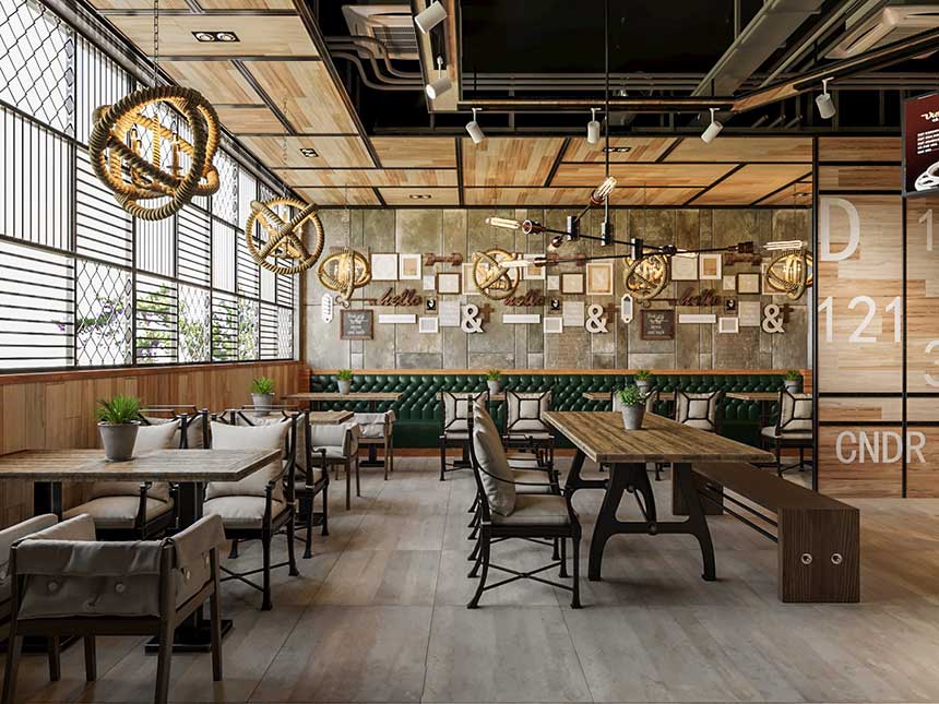 nội thất quán cafe