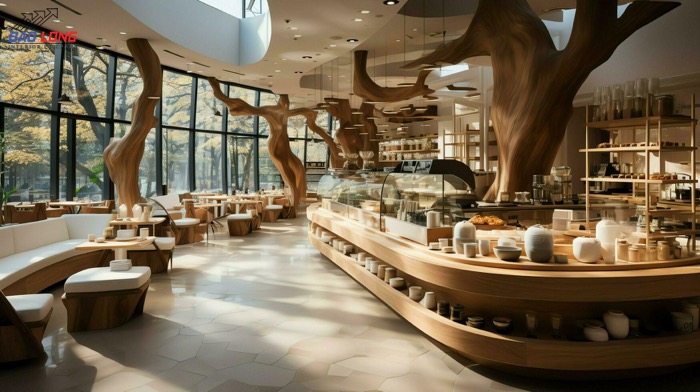 nội thất quán cafe