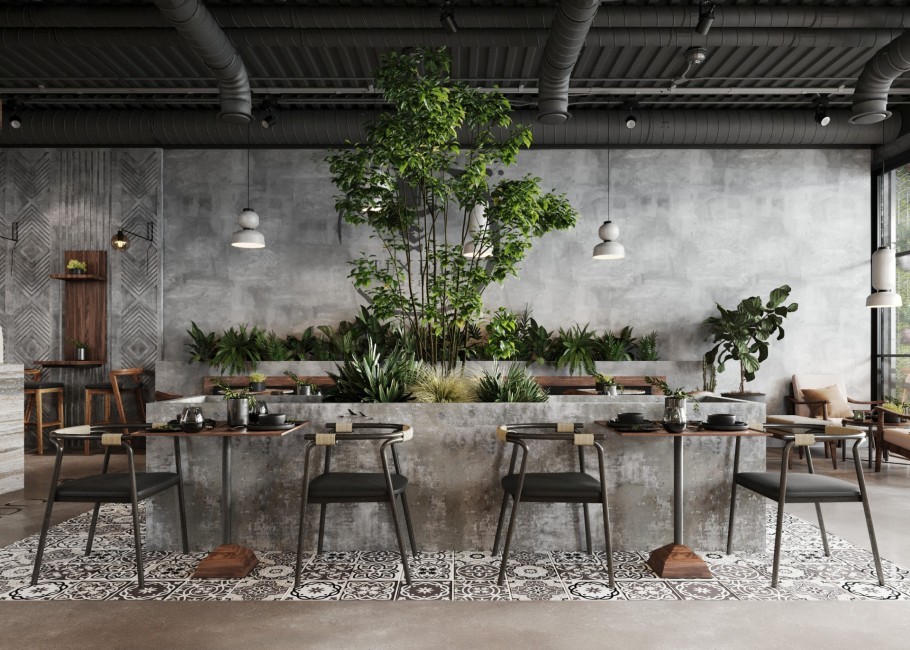 nội thất quán cafe