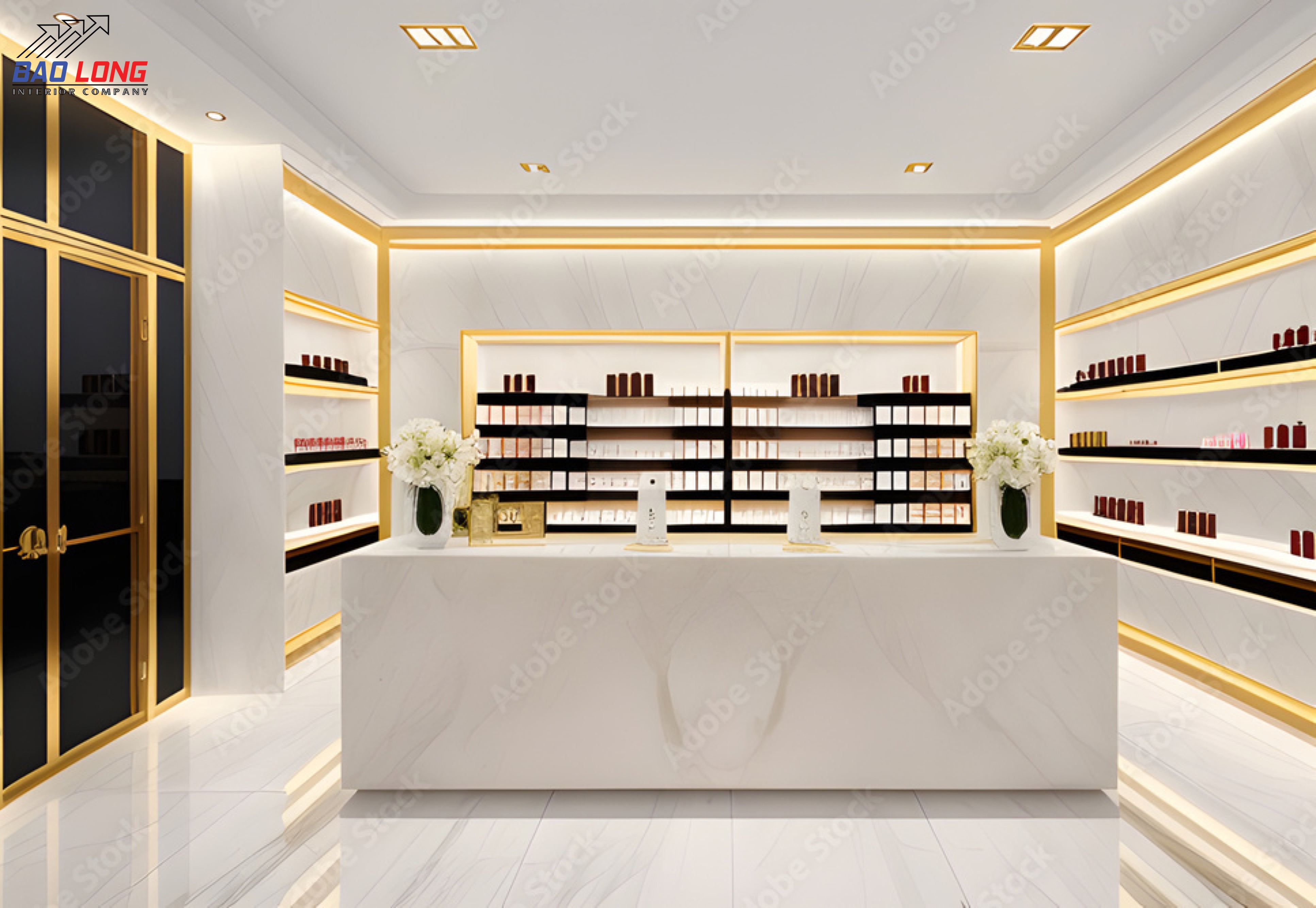nội thất showroom hiện đại