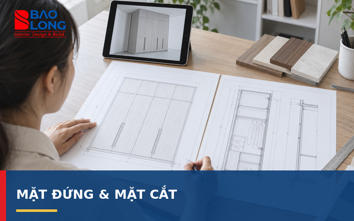 Bộ bản vẽ mặt bằng, mặt đứng và mặt cắt 