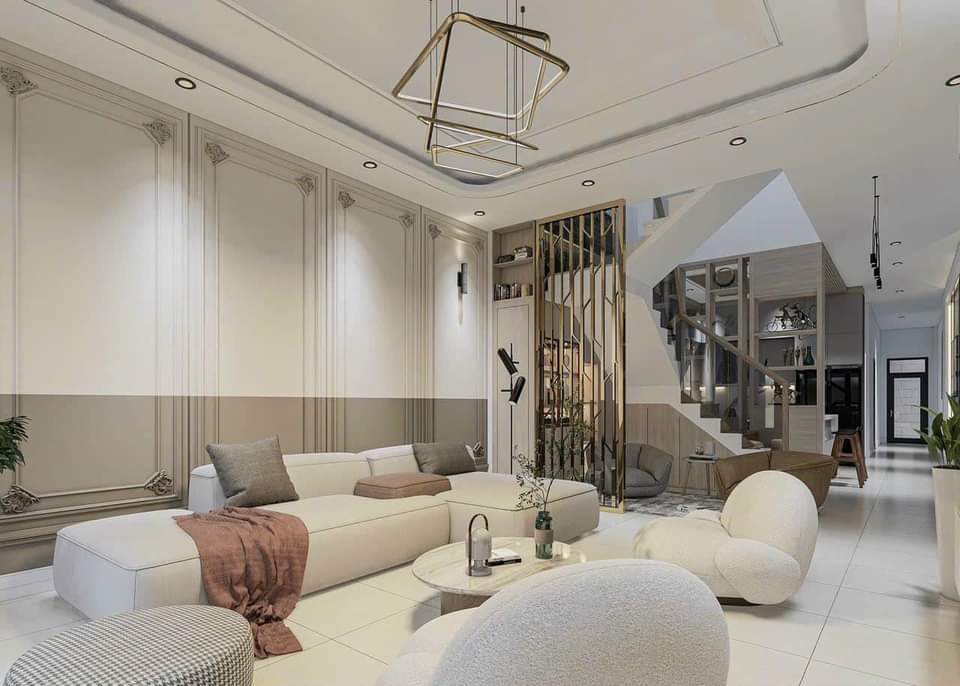 Vật liệu cao cấp tạo nên không gian sang trọng và đẳng cấp.