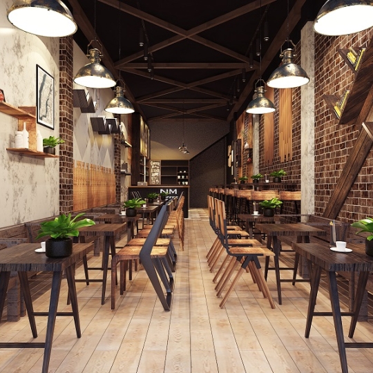 NỘI THẤT QUÁN CAFE-CF1